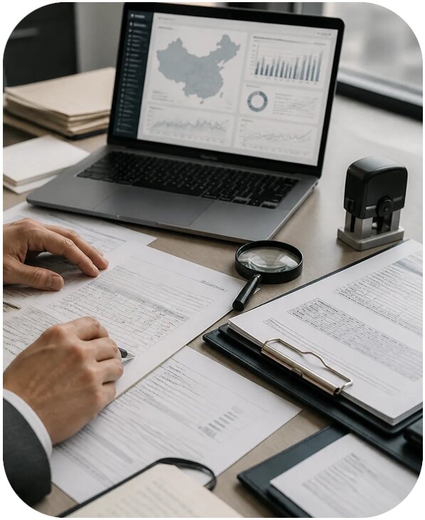 Комплексный отчет по китайскому контрагенту для бизнеса